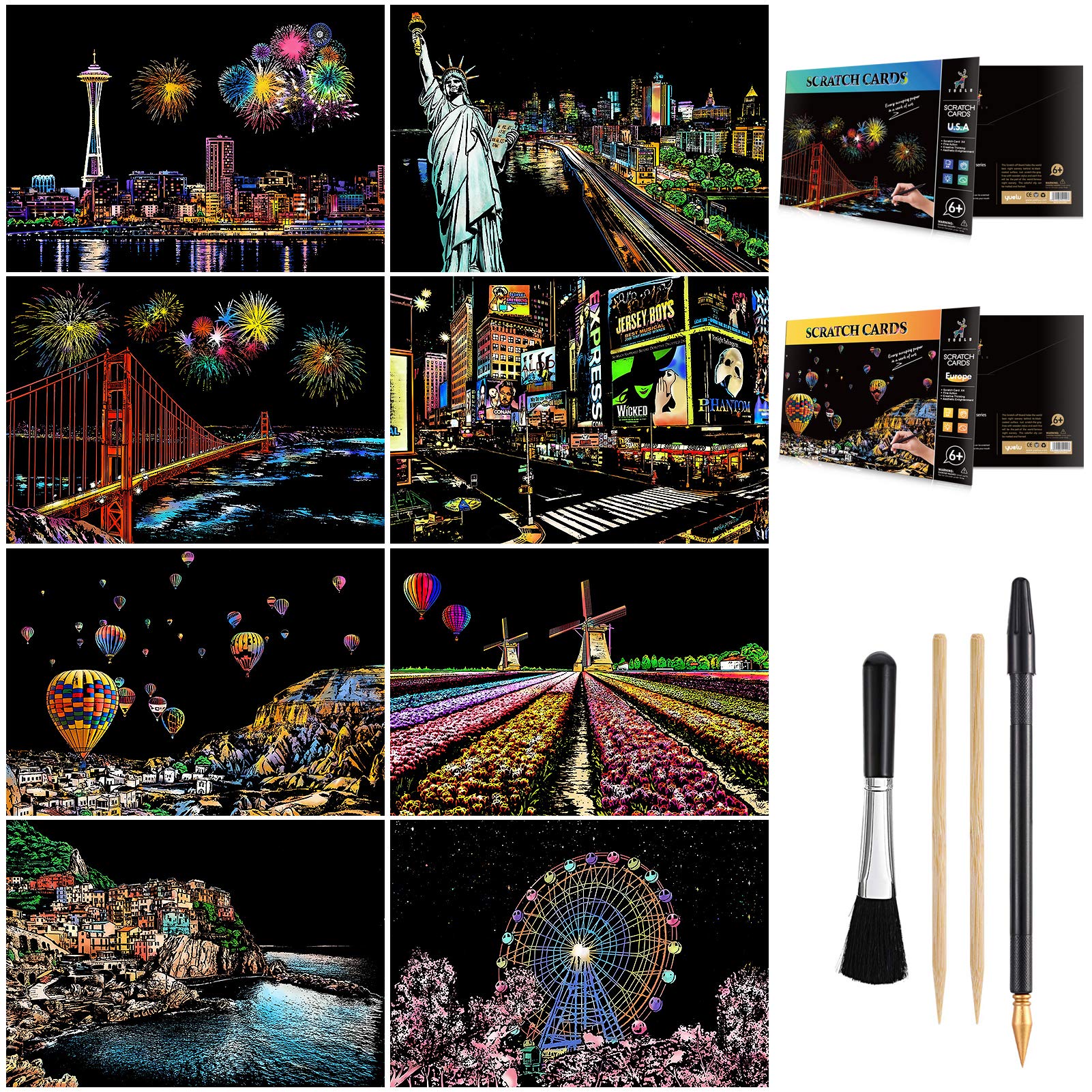 本日限定値下げ8,000円★　スクラッチアート　　NEW YORK　完成品 本日限定値下げ8,000円☆ スクラッチアート NEW YORK 完成品